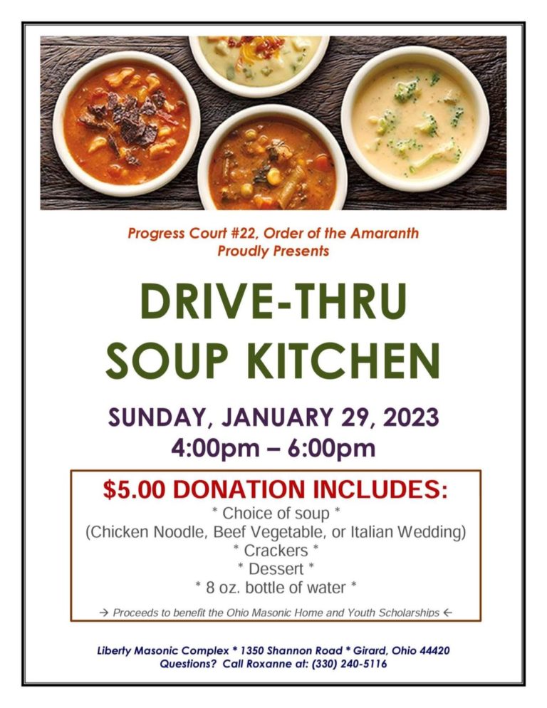 Amaranth DriveThru Soup Kitchen January 29, 2023 Warren Trestleboard
